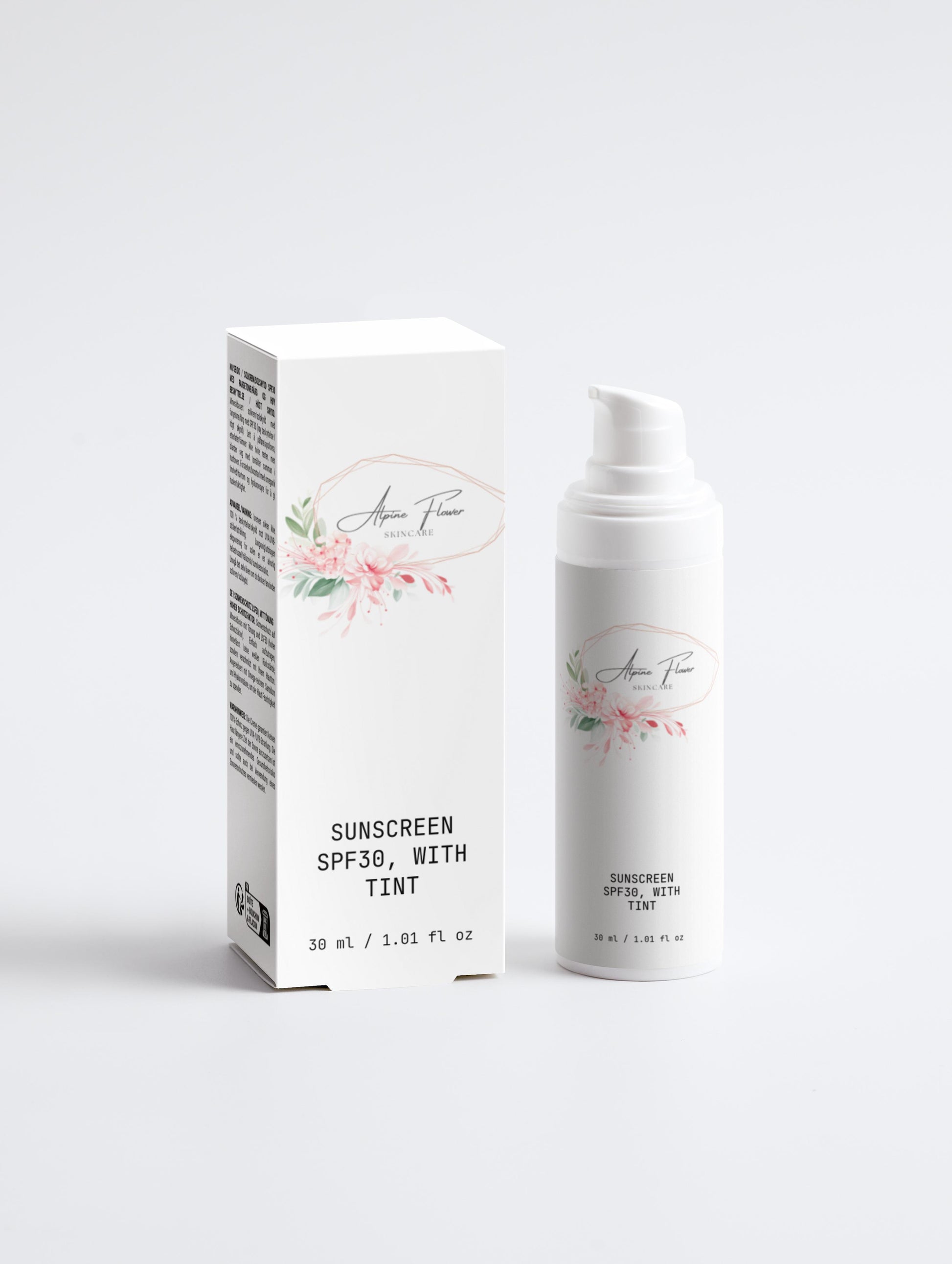 Sunscreen SPF30, with tint